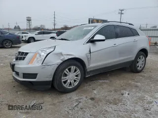 2012 Cadillac SRX with VIN 3GYFNGE38CS637961, listed as a Copart auction lot 42061715 with 130,657 mi miles and Salvage Title. Bid and sale history available at carsss.com. Image 1.
