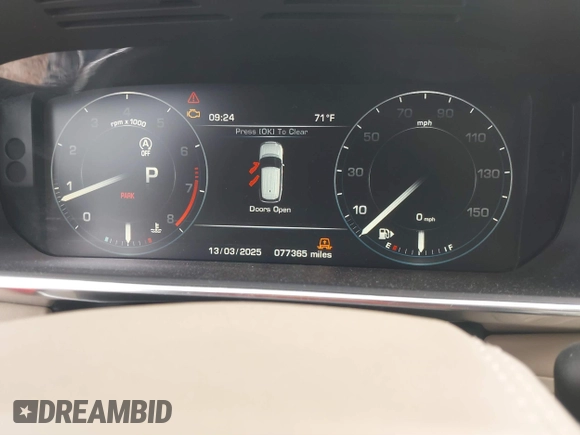 2015 Land Rover Range Rover HSE z VIN SALGS2VF1FA215223, wystawiony jako IAAI lot #41792448 z przebiegiem 77 365 mil mil oraz . Historia ofert i sprzedaży dostępna na DreamBid. Obrazek 7.