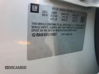 2014 Chevrolet Volt with VIN 1G1RA6E45EU159057, listed as a Copart auction lot 78576584 with Not Provided miles and Salvage Title. Bid and sale history available at DreamBid. Image 12.