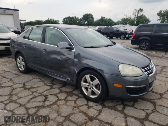 2008 Volkswagen Jetta SE with VIN 3VWRM71K08M037186, listed as a Copart auction lot 60173795 with 186,594 mi miles and Salvage title. Bid and sale history available at DreamBid. Image 4.