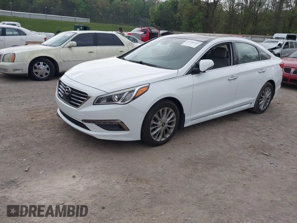 2015 Hyundai Sonata Limited with VIN 5NPE34AF2FH135371, listed as a IAAI auction lot 41986461 with 103,006 mi miles and . Bid and sale history available at carsss.com. Image 17.