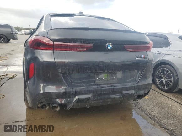 2025 BMW X6 M with VIN 5YM23ET08S9W88182, listed as a Copart auction lot 74625394 with 1,281 mi miles and Non Repairable. Bid and sale history available at carsss.com. Image 6.