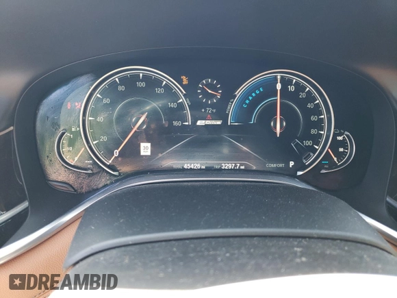 2018 BMW 7 Series 740e xDrive iPerformance with VIN WBA7J2C57JG938310, listed as a Copart auction lot 70021593 with 45,426 mi miles. Bid and sale history available at carsss.com. Image 9.