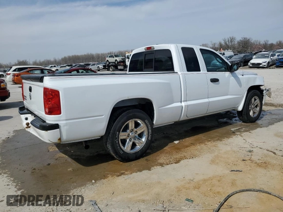 2008 Dodge Dakota SLT with VIN 1D7HW42K08S520311, listed as a Copart auction lot 49389065 with 99,646 mi miles and Salvage Title. Bid and sale history available at carsss.com. Image 3.