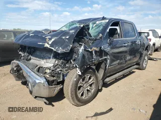 2021 GMC Sierra 1500 SLT z VIN 3GTU9DED8MG435117, wystawiony jako Copart lot #55230785 z przebiegiem 77 136 mil mil oraz Szkoda całkowita • Salvage title. Historia ofert i sprzedaży dostępna na DreamBid. Obrazek 1.