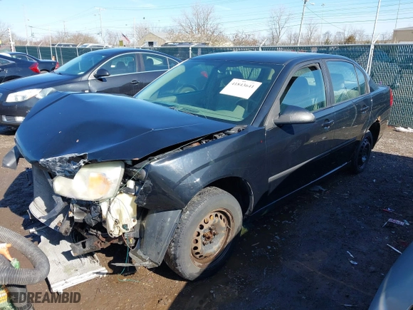 2005 Chevrolet Malibu with VIN 1G1ZS52F95F263925, listed as a IAAI auction lot 41843641 with 184,001 mi miles. Bid and sale history available at carsss.com. Image 2.