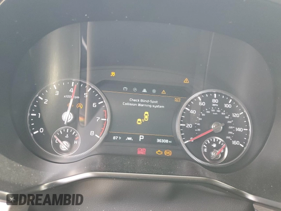 2022 Kia Telluride SX with VIN 5XYP5DHC4NG297894, listed as a Copart auction lot 51652305 with 36,308 mi miles and Salvage Title. Bid and sale history available at carsss.com. Image 9.