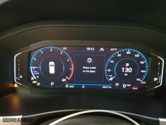 2021 Volkswagen Atlas Cross Sport 2.0T SEL with VIN 1V2BC2CA3MC226892, listed as a Copart auction lot 74597214 with 28,227 mi miles and Salvage Title. Bid and sale history available at carsss.com. Image 9.