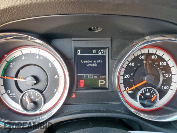 2011 Dodge Durango Citadel with VIN 1D4SD5GT7BC613523, listed as a Copart auction lot 57176925 with 174,702 mi miles and Salvage title. Bid and sale history available at DreamBid. Image 9.