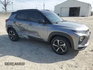 2023 Chevrolet TrailBlazer RS with VIN KL79MTSL7PB100578, listed as a Copart auction lot 49632745 with 12,508 mi miles and Salvage Title. Bid and sale history available at DreamBid. Image 4.