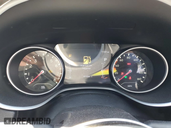 2018 Jeep Compass Limited with VIN 3C4NJDCBXJT114406, listed as a Copart auction lot 55061375 with 101,858 mi miles and Salvage title. Bid and sale history available at DreamBid. Image 9.