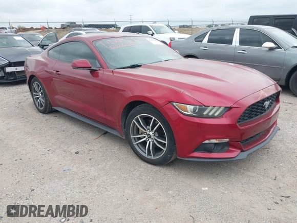 2015 Ford Mustang EcoBoost z VIN 1FA6P8THXF5349965, wystawiony jako IAAI lot #42107250 z przebiegiem 104 475 mil mil oraz . Historia ofert i sprzedaży dostępna na DreamBid. Obrazek 1.