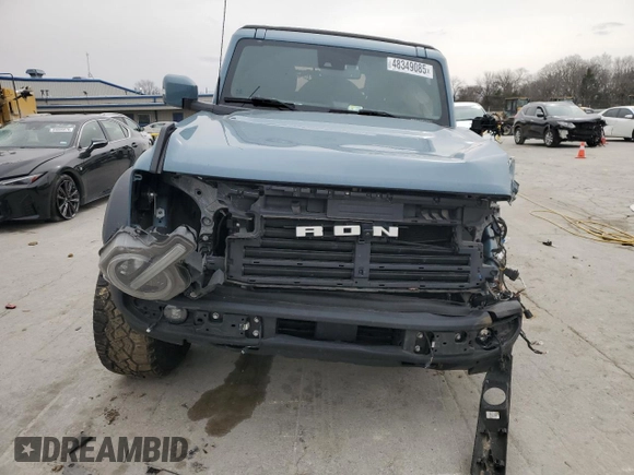 2021 Ford Bronco with VIN 1FMEE5DP3MLB01982, listed as a Copart auction lot 48349085 with 91,060 mi miles and Salvage Title. Bid and sale history available at DreamBid. Image 5.