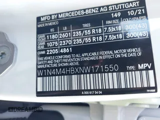 2022 Mercedes-Benz GLB 250 с VIN W1N4M4HBXNW171550, выставлен на аукционе IAAI как лот 41663929 с пробегом 14 566 миль миль и . История ставок и продаж доступна на DreamBid. Изображение 9.