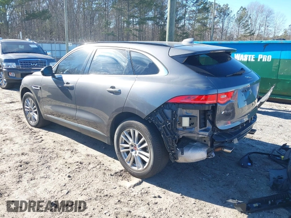 2018 Jaguar F-Pace 25t Prestige with VIN SADCK2FXXJA326749, listed as a IAAI auction lot 41292506 with 34,643 mi miles and . Bid and sale history available at DreamBid. Image 3.