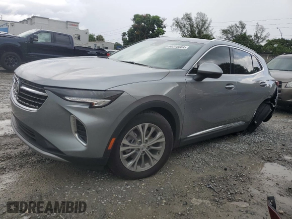2023 Buick Envision Preferred with VIN LRBFZMR48PD167057, listed as a Copart auction lot 68310254 with 5,177 mi miles and Salvage Title. Bid and sale history available at DreamBid. Image 1.