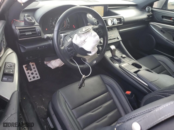 2015 Lexus RC 350 with VIN JTHHE5BC4F5007519, listed as a Copart auction lot 76806594 with 77,145 mi miles and Salvage Title. Bid and sale history available at carsss.com. Image 8.