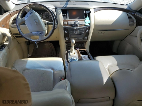 2015 Infiniti QX80 with VIN JN8AZ2NF8F9570145, listed as a Copart auction lot 66379274 with 126,314 mi miles and Salvage Title. Bid and sale history available at carsss.com. Image 8.