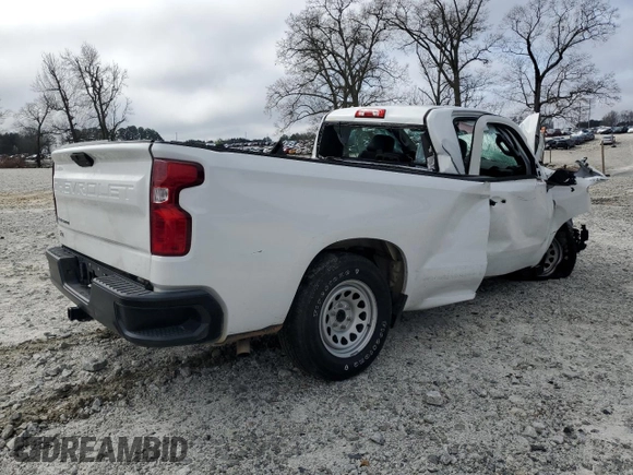 2020 Chevrolet Silverado 1500 Work Truck with VIN 3GCNWAEF5LG146627, listed as a Copart auction lot 45207925 with Not Provided miles and Salvage Title. Bid and sale history available at carsss.com. Image 3.
