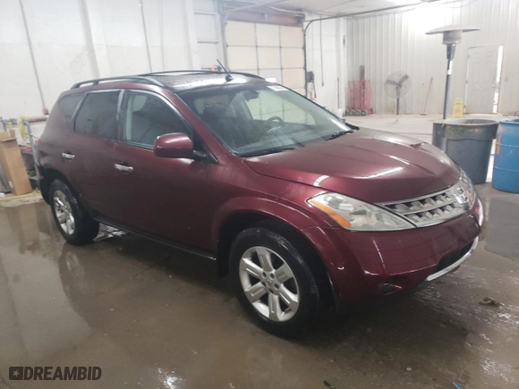 2007 Nissan Murano S with VIN JN8AZ08W87W618102, listed as a Copart auction lot 77898514 with 128,790 mi miles and Salvage Title. Bid and sale history available at carsss.com. Image 4.