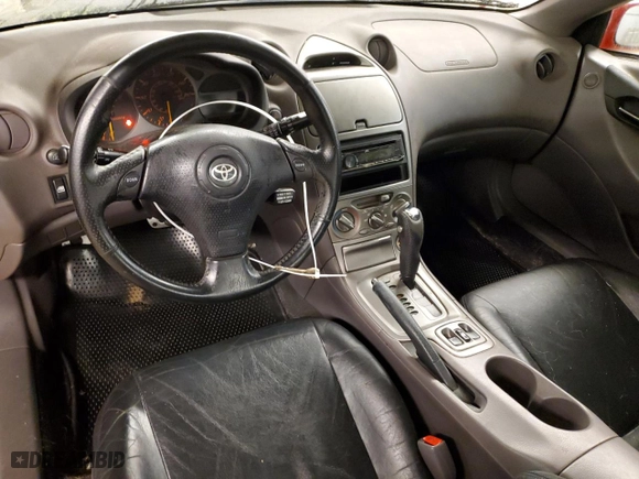 2000 Toyota Celica GTS with VIN JTDDY32T0Y0034485, listed as a Copart auction lot 43575605 with 185,521 mi miles and Salvage Title. Bid and sale history available at carsss.com. Image 8.