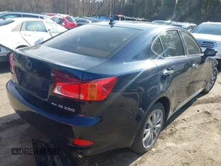 2009 Lexus IS with VIN JTHCK262495028118, listed as a IAAI auction lot 42064522 with 201,872 mi miles. Bid and sale history available at carsss.com. Image 4.