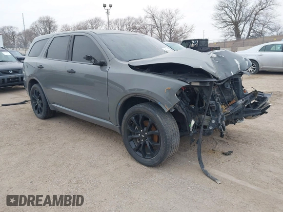 2020 Dodge Durango GT with VIN 1C4RDHDG0LC329561, listed as a IAAI auction lot 41443834 with 60,466 mi miles and . Bid and sale history available at DreamBid. Image 1.