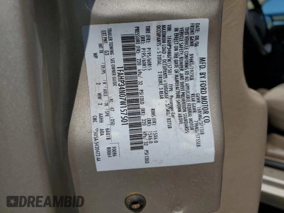 2007 Ford Focus S with VIN 1FAHP34N07W157501, listed as a Copart auction lot 52199965 with 60,369 mi miles and Salvage Title. Bid and sale history available at carsss.com. Image 12.