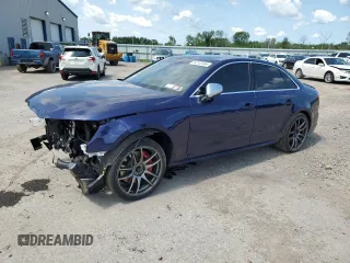 2018 Audi S4 Prestige with VIN WAUC4BF42JA018662, listed as a Copart auction lot 64103464 with 0 mi miles and Salvage Title. Bid and sale history available at carsss.com. Image 1.