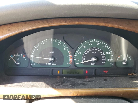 2003 Jaguar S-Type with VIN SAJEB01T83FM51480, listed as a Copart auction lot 43444065 with 83,840 mi miles and Salvage Title. Bid and sale history available at DreamBid. Image 9.
