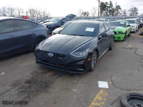 2023 Hyundai Sonata SEL with VIN KMHL64JA8PA259099, listed as a IAAI auction lot 41701197 with 73,187 mi miles. Bid and sale history available at carsss.com. Image 20.