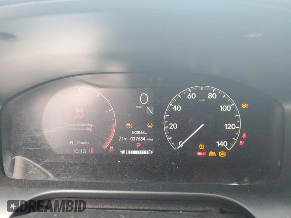 2023 Honda HR-V LX with VIN 3CZRZ2H3XPM747419, listed as a Copart auction lot 59879635 with 27,684 mi miles and Non repairable. Bid and sale history available at DreamBid. Image 9.