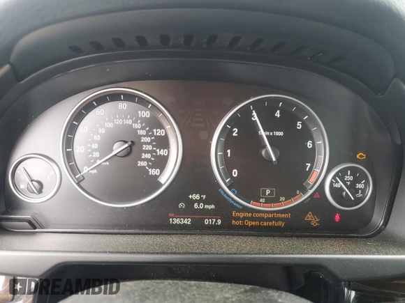 2017 BMW X5 xDrive35i with VIN 5UXKR0C32H0V76283, listed as a Copart auction lot 51485975 with 136,342 mi miles and Clean Title. Bid and sale history available at carsss.com. Image 9.