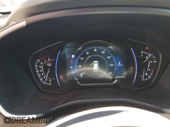 2020 Hyundai Santa Fe SEL with VIN 5NMS3CADXLH291954, listed as a Copart auction lot 49865405 with 39,773 mi miles and Salvage Title. Bid and sale history available at carsss.com. Image 9.
