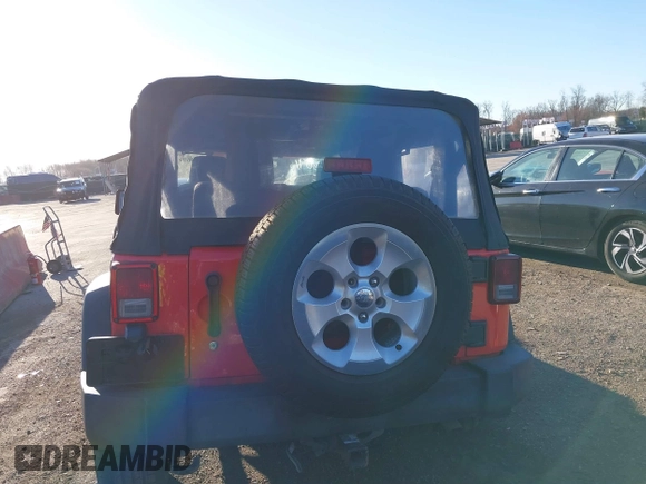 2013 Jeep Wrangler Sport with VIN 1C4AJWAG5DL574727, listed as a IAAI auction lot 41806091 with 84,092 mi miles and . Bid and sale history available at carsss.com. Image 16.