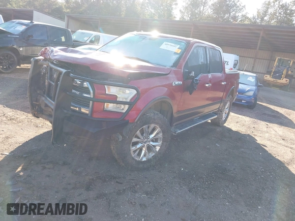 2016 Ford F-150 XLT with VIN 1FTEW1EF9GFB09751, listed as a IAAI auction lot 40970801 with 160,900 mi miles. Bid and sale history available at carsss.com. Image 2.