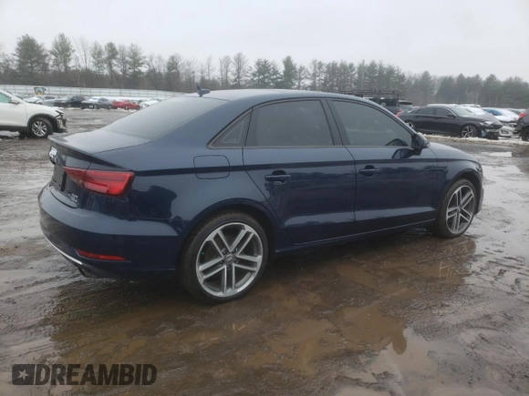2017 Audi A3 Sedan Premium with VIN WAUB8GFF6H1009312, listed as a Copart auction lot 38437684 with 100,469 mi miles. Bid and sale history available at carsss.com. Image 3.