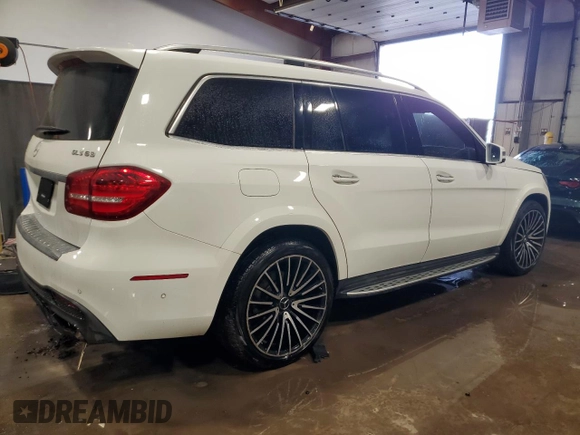2017 Mercedes-Benz GLS with VIN 4JGDF7FE0HA978513, listed as a Copart auction lot 43703755 with 94,292 mi miles and Salvage Title. Bid and sale history available at carsss.com. Image 3.