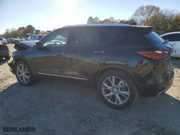 2019 Chevrolet Blazer Premier with VIN 3GNKBFRS1KS694470, listed as a Copart auction lot 84202244 with 56,069 mi miles and Salvage Title. Bid and sale history available at carsss.com. Image 2.