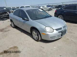 2005 Dodge Neon SXT with VIN 1B3ES56C75D277261, listed as a IAAI auction lot 41746019 with 143,798 mi miles. Bid and sale history available at carsss.com. Image 1.