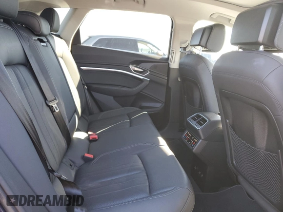 2021 Audi e-tron Premium Plus with VIN WA1LAAGE1MB024443, listed as a Copart auction lot 42333015 with 43,977 mi miles and Salvage title. Bid and sale history available at DreamBid. Image 11.