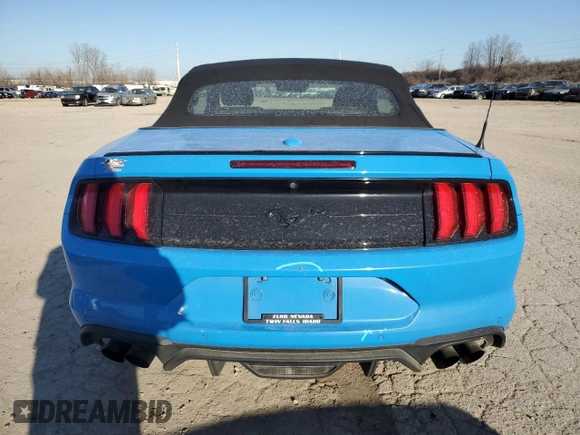 2022 Ford Mustang EcoBoost with VIN 1FATP8UHXN5106513, listed as a Copart auction lot 47394815 with 24,671 mi miles and Salvage Title. Bid and sale history available at carsss.com. Image 6.