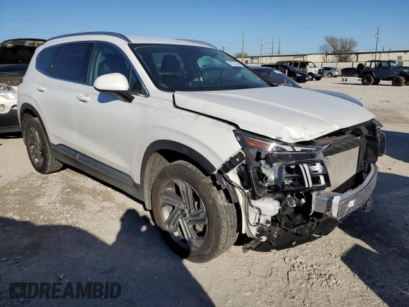 2022 Hyundai Santa Fe SEL with VIN 5NMS24AJ8NH396221, listed as a Copart auction lot 70727342 with 11,855 mi miles. Bid and sale history available at carsss.com. Image 4.