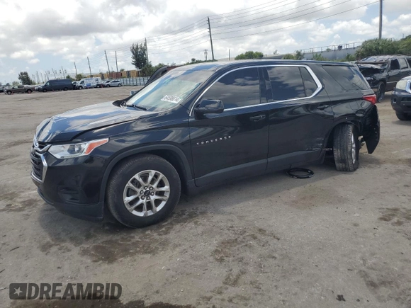 2020 Chevrolet Traverse LS with VIN 1GNERFKW4LJ188446, listed as a Copart auction lot 64598614 with 64,715 mi miles and Salvage Title. Bid and sale history available at carsss.com. Image 1.