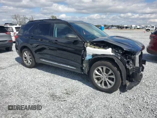 2024 Ford Explorer XLT with VIN 1FMSK7DH0RGA78192, listed as a Copart auction lot 45961825 with 5,155 mi miles and Salvage Title. Bid and sale history available at carsss.com. Image 4.