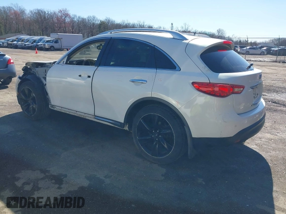 2013 Infiniti FX with VIN JN8CS1MW9DM171618, listed as a IAAI auction lot 41847098 with 235,901 mi miles and . Bid and sale history available at DreamBid. Image 3.