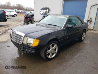 1991 Mercedes-Benz 300 300CE with VIN WDBEA51D4MB435873, listed as a Copart auction lot 76500764 with 143,880 mi miles and Salvage Title. Bid and sale history available at carsss.com. Image 1.