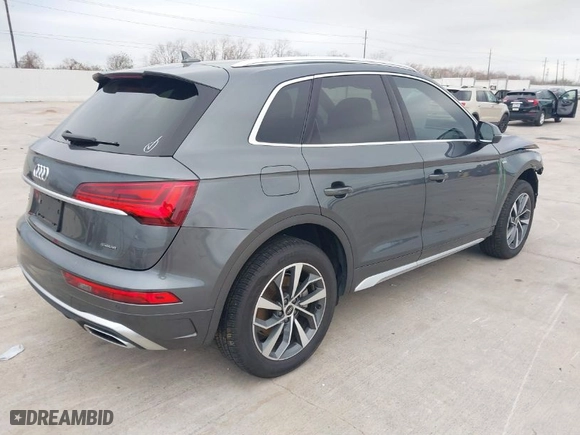 2023 Audi Q5 S line Premium Plus with VIN WA1EAAFY0P2126891, listed as a IAAI auction lot 41219129 with 14,011 mi miles. Bid and sale history available at carsss.com. Image 4.