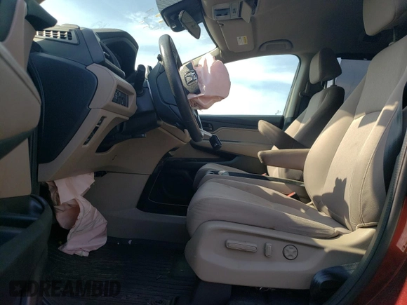 2018 Honda Odyssey EX with VIN 5FNRL6H55JB037386, listed as a Copart auction lot 63577475 with 125,498 mi miles and Salvage title. Bid and sale history available at DreamBid. Image 7.
