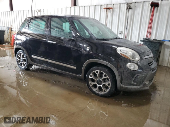 2014 FIAT 500L Trekking with VIN ZFBCFADH2EZ010861, listed as a Copart auction lot 88912885 with 100,823 mi miles and Salvage Title. Bid and sale history available at DreamBid. Image 4.